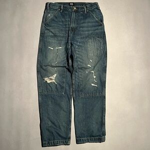 BDG Stylish workwear style jeans with a loose fit. Cool distressing & heavy feel